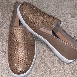 TORRID Rose Gold Rhinestone Sneakers